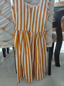 Striped Dress with Bow
