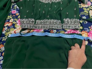 Green Embellished Blouse