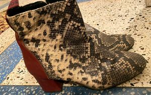 Snake Print Boots