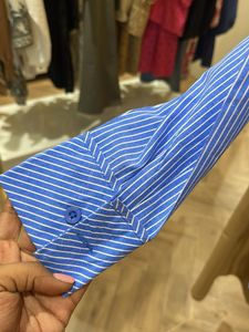 New Striped Wrap Top