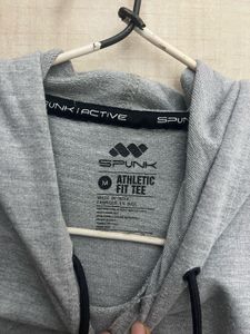 Gray Sleeveless Hoodie