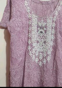 Light Purple🟣 Suit Salwar &amp; Dupatta For 40 Bust