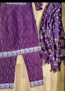 purple &amp; yellow suit
