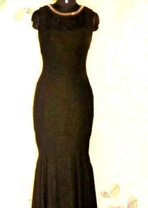 Black Sheath Dress With Lace
