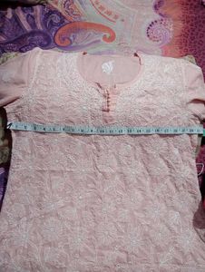 Short Chikankari Kurta