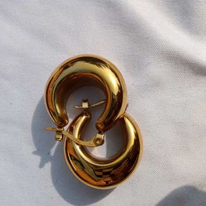 Chunky Gold Plated Hoop