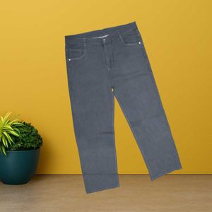 women grey straight jeans size 34 (O-61)