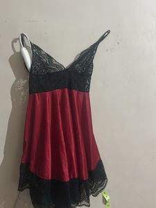 Red &amp; Black Lingerie Top