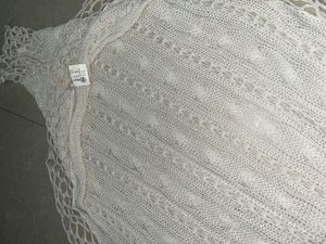 Crochet Shawl shrug - Creamy White