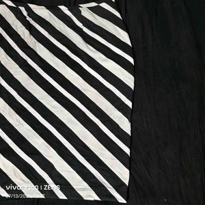 I. Striped Ethnic Skirt