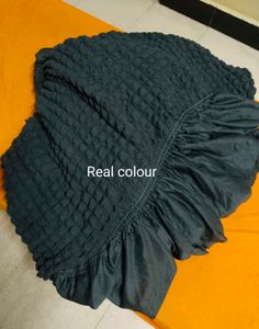 Textured Sofa Cover Ash Grey Condition Good