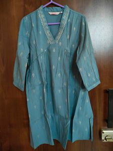 Fusion Kurti dhoti embalishment set