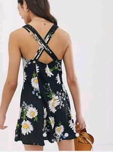 Black Floral Romper