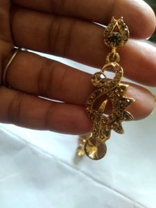 Alloy Gold  Platted  Earings
