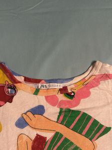 Zara Artsy Graphic Tee