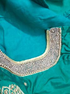 Aari Blouse with Embellished Sleeves