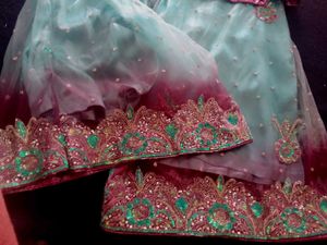 Beautiful Heavy Work Blouse With Sarara And Shrug