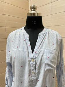 Pintresty LadybugPrint Striped Blouse