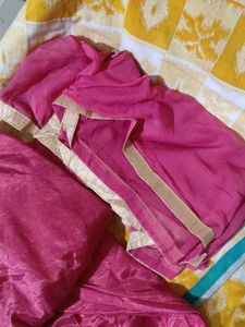 Pink &amp; Gold Kurta salwar set