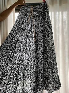 Floral Ethnic And Summer Print Skirt