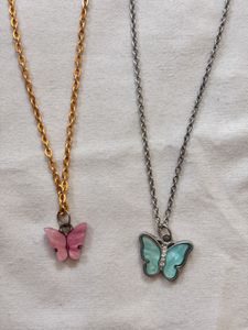 Butterfly Pendant Necklaces