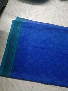 Blue Printed Saree
