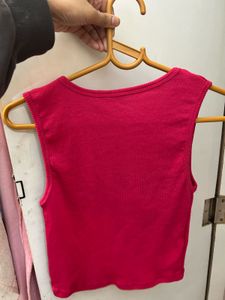 Blue and pink Tank Top