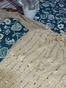Sparkly Gold Crop Top