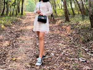 White Lace Dress Without Lining Swap Available