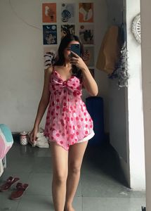 Polka Dot Mini Dress