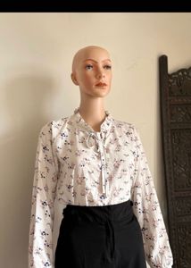 Floral Print Ruffle Top