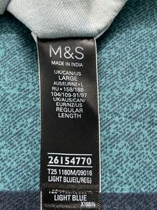 Marks &amp; Spencer Light Blue Shirt.