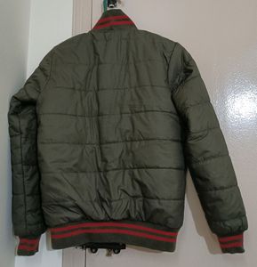 Women Bomber Jacket (Military Green)