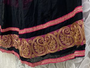 Pink &amp; Black Lehenga