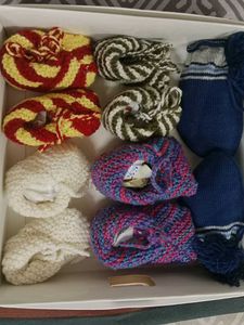 5 Woollen Socks For New Born Baby