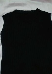 Sleeveless Black Top
