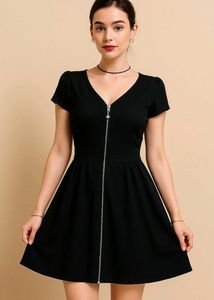 Korean Black Skater Dress✨💕