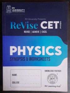Revise KCET CET Chemistry Physics Mathematics BOOK