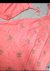 Elegant Peach Embroidered Kurta Set