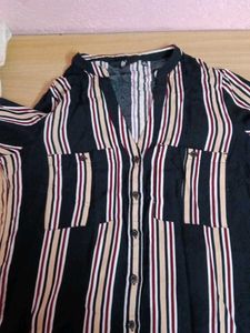 Striped Button-Down Shirt