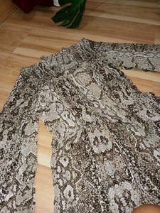 Snakeskin Print Dress
