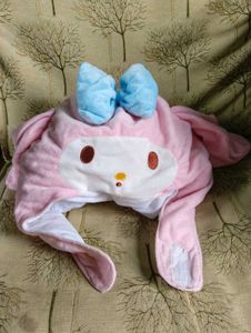 Sanrio My Melody Kawaii Head Plushie Hat/Cap