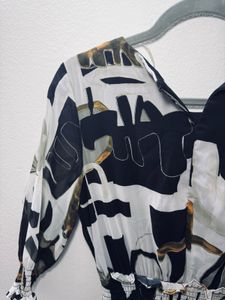 Abstract Print Dress