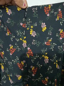 Black Floral One Peace