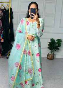 Trending Full Flair Stitched Gown