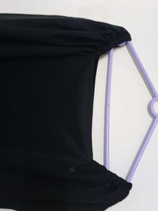Black Balloon Sleeve Dress