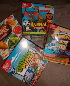 Kids&#39; 6-Piece Puzzle Bundle- 4 Sets + 1gift inside