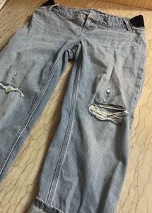 Ripped Light Wash Jeans
