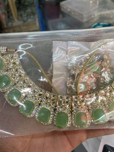 Green Kundan Jewelry Set