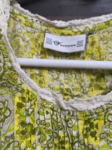 Westside Fresh Green Printed Kurta